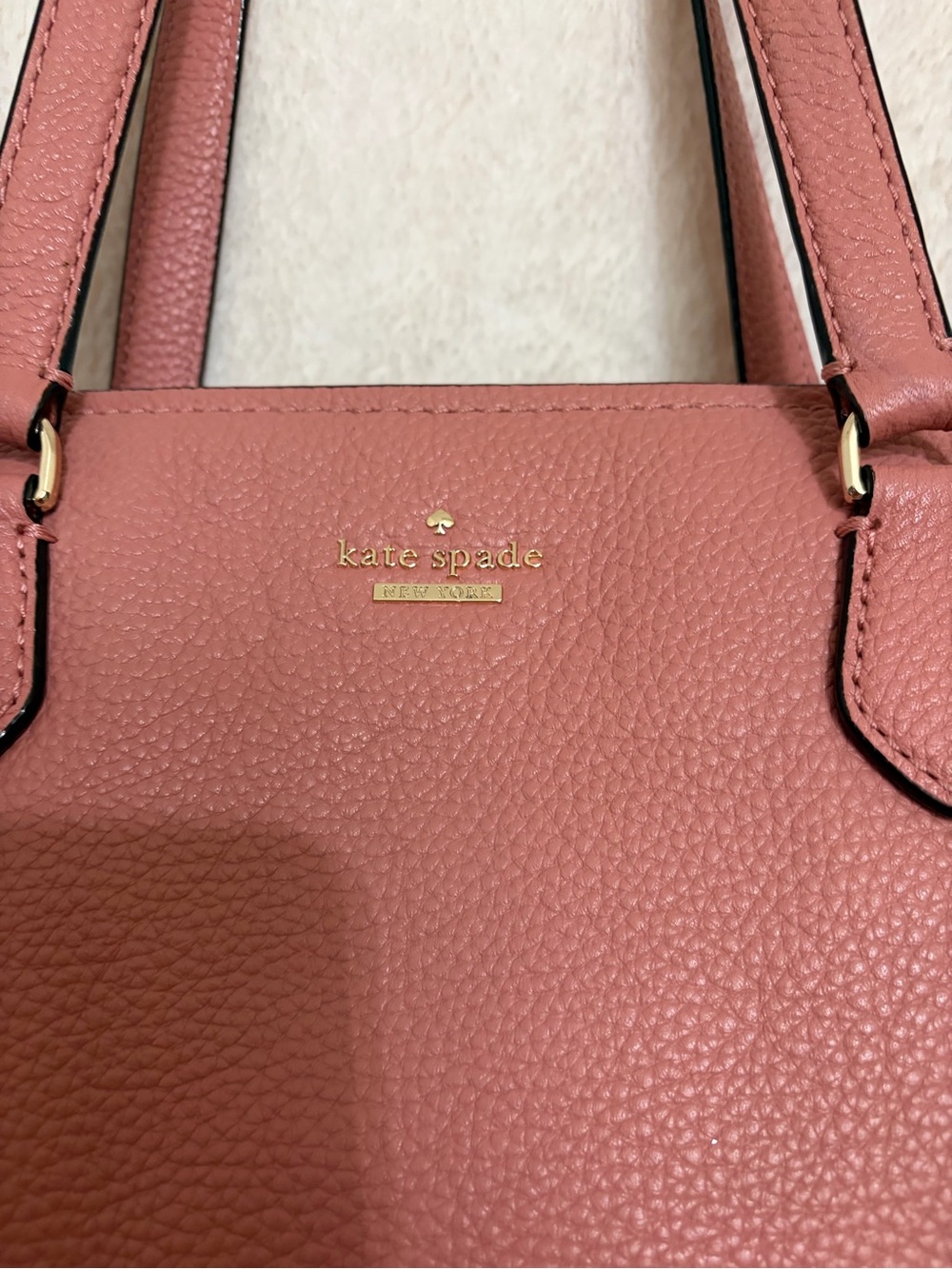 kate spade Rosewood Pebbled Leather Tote - Picture 3 of 8